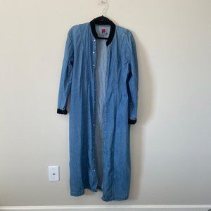 Vintage 1980s Sunbelt Denim Duster Size  Large